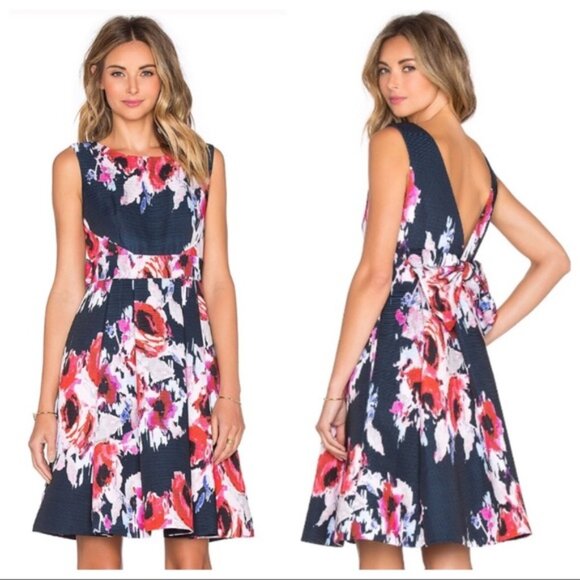 NWT Kate Spade Hazy Open Bow Back Dress - Picture 1 of 8